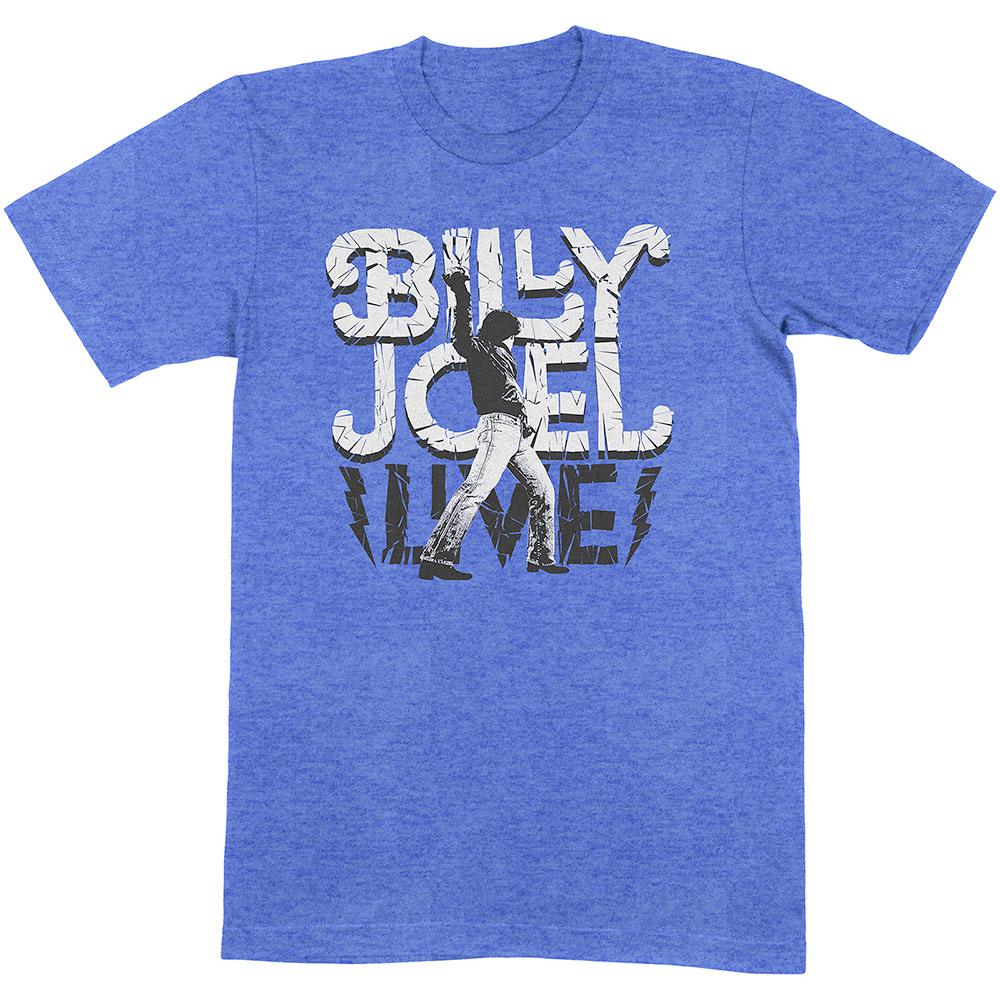 Billy Joel - Glass Houses Live Heren Tshirt - Blauw